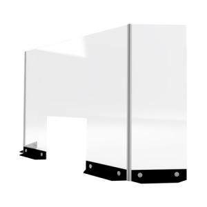 Clear Divider, Bar/Counter (CEAC-022) -- Trade Show Rental Furniture